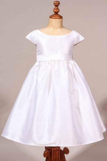 Robe de cérémonie fille chic en soie, robe de cortège