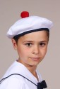 Béret marin enfant avec pompon