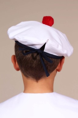 Béret marin enfant avec pompon