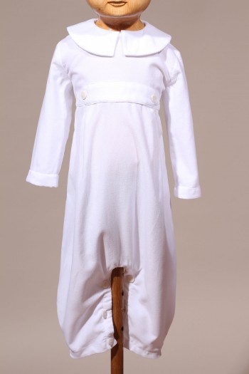 Tenue de cérémonie bébé blanche hiver Baptiste