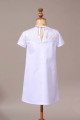 Robe de communion fille chic broderie anglaise