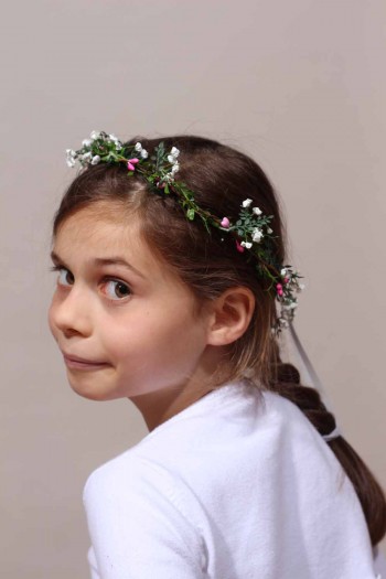 Couronne de fleurs enfant Perrine