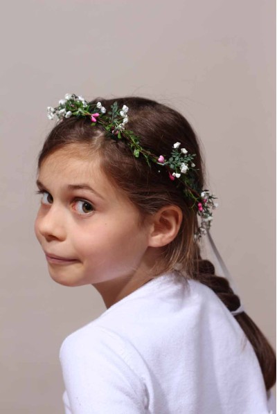 Couronne de fleurs enfant Perrine Couronne de fleurs enfant Perrine