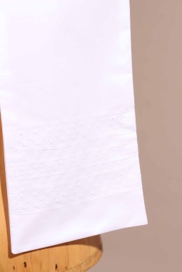 Echarpe Baptême blanche