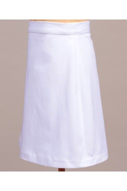 Jupe trapeze blanche fille