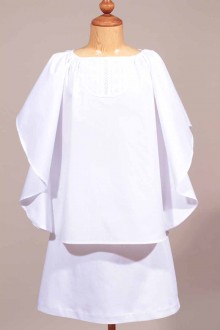 Blouse communion Zoé blanche