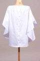 Blouse manche chauve-sourit blanche