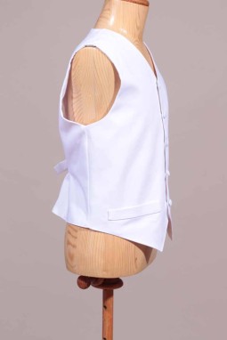 Gilet blanc communion
