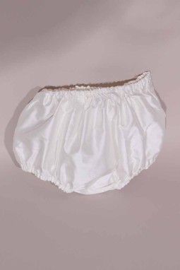 Culotte bébé blanche en soie