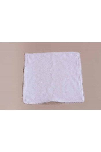 Serviette de Baptême blanche