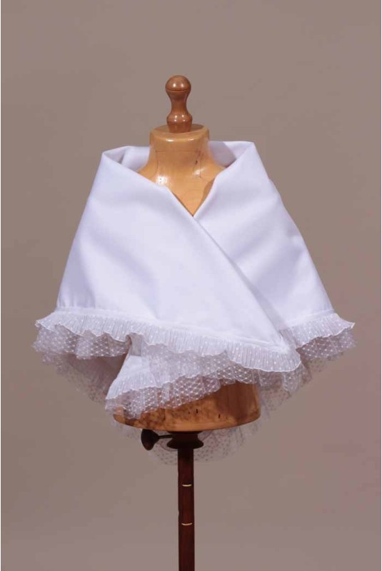 Châle blanc enfant
