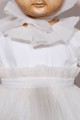 Robe de baptême de luxe pour bébé en organza