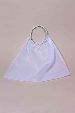 Voile de profession de foi avec fleurs