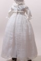 Robe de baptême de luxe pour bébé en organza