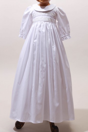 Robe longue de baptême traditionnelle classique