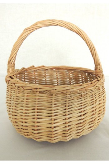 Panier en osier blanc Enfant pour mariage et cérémonie