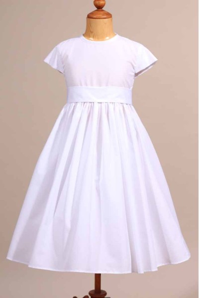 Robe blanche de communion Laurine