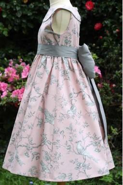 Robe cérémonie toile de jouy 