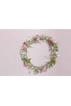 Couronne de fleur communion rose et blanche