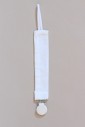 Attache tétine blanche