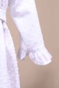 Robe blanche plumetis