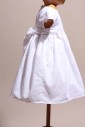 Robe cérémonie plumetis brodée de Baptême été 