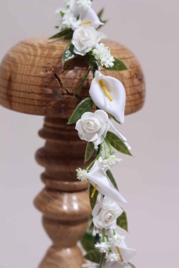 Couronne d'arums de cérémonie Armelle