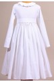 Robe velours milleraies Marthe de communion