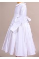 Robe blanche elegante communion