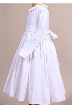 Robe blanche elegante communion