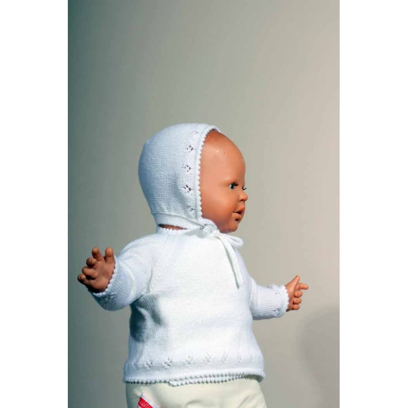 Brassiere bebe en laine blanche