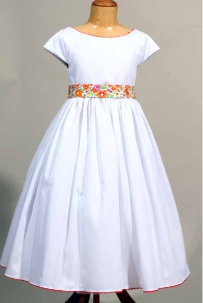 Robe mariage fille en liberty Auriane Robe mariage fille en liberty Auriane