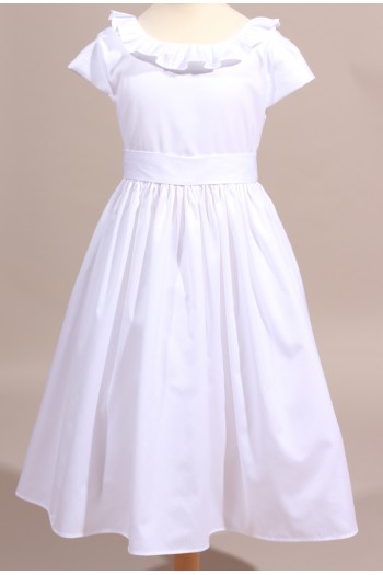 Robe blanche de communion Léontine