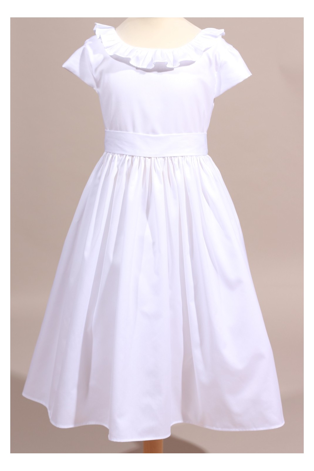 Lightweight Communion Robe Robe blanche de communion d'été