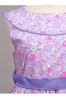 Robe en Liberty Betsy mauve de cortège Milly