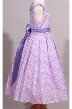Robe en Liberty Betsy mauve de cortège Milly