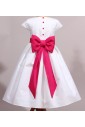 cortege enfant  d'honneur blanc fushia