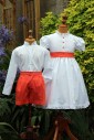 Ensemble enfant d'honneur Alicia orange et blancglaise