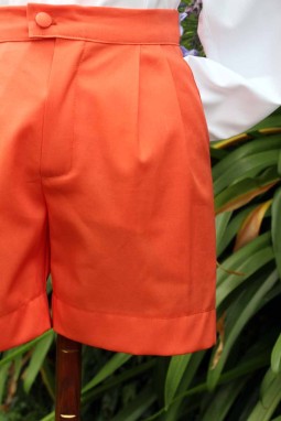 Cortège de mariage garçon Cyr orange et blanc