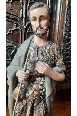Santon de crèche berger avec son chien 44 cm