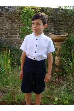 Enfant d'honneur garçon bleu et blanc