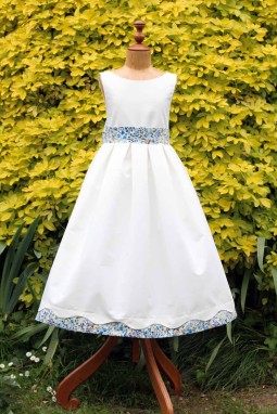 Robe en liberty de mariage Alexia