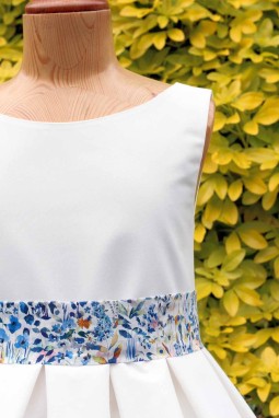 Robe en liberty de mariage Alexia
