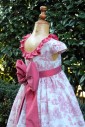 tenue en toile de jouy fuchsia fille tenue en toile de jouy fuchsia fille