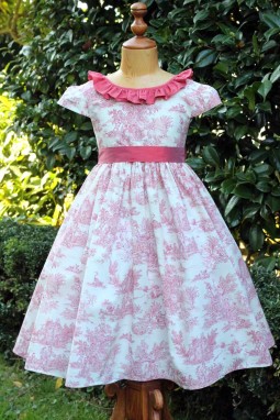 Veste en soie fuchsia fille