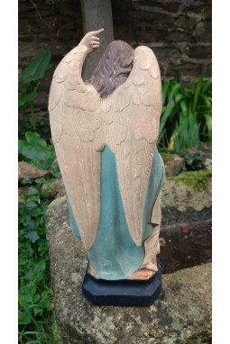 statue en platre ange gardien 30 cm