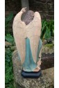 statue en platre ange gardien 30 cm