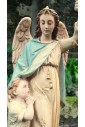 statue en platre ange gardien 30 cm