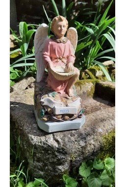 Petit ange quêteur avec tiroir 32 cm X 15 cm
