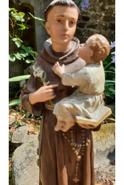 Statue en platre ancienne St Antoine
